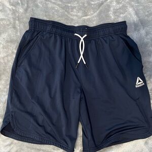 Reebok Men's Dark Blue Athletic Shorts size L
